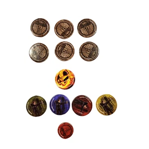 The Hunger Games District 12 Set of 12 Tokens Replacement Parts Pieces - Picture 1 of 1