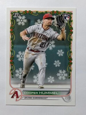 COOPER HUMMEL RC 2022 TOPPS HOLIDAY ROOKIE #HW27 DIAMONDBACKS - Image 1 of 2