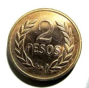 1977 COLOMBIA 2 PESOS - Excellent Coin - FREE SHIP - Bin #342 - Imagen 1 de 2