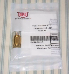Baso .021 Blende, Nat Gas, 1/4" Comp 164 Grad Dual Blende Y90AA-7221 C. - Bild 1 von 2
