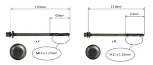 CYLINDER HEAD BOLT SET FOR SUBARU IMPREZA GC8 GF8 GD9 GG9 2.0L EJ20 EJ201 96-07 - Picture 1 of 1