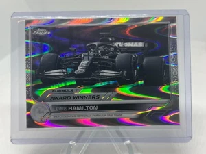 2022 Topps Chrome Formula 1 Black White RayWave Refractors #198 Lewis Hamilton - Picture 1 of 2