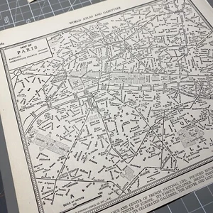 Mapa del Atlas de Ferrocarriles Subterráneos del Ferrocarril de París Años 40 Mapa De Colección - Imagen 1 de 14