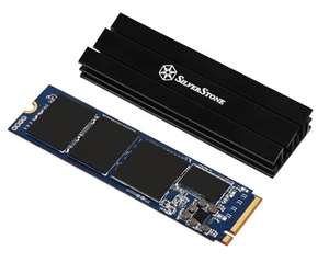 SilverStone Aluminium Kühlkörper mit mehreren Thermopads für M.2 SSD SST-TP02-M2 - Bild 1 von 4