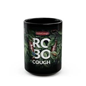 Robocough Rainforest Black Mug (11oz, 15oz) - Picture 1 of 9