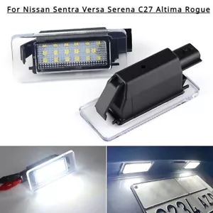 2X LED License Plate Light Lamp For Nissan Sentra Versa Serena C27 Altima Rogue - Picture 1 of 12