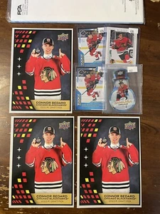 2023-24 Upper Deck Ice Connor Bedard Rookie Snow Men PSA Magazin LOT PROMO 5x7 - Bild 1 von 12