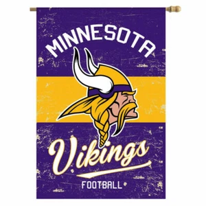 Minnesota Vikings NFL Banner Flagge 28 x 44 Skol NFC Football NEU - Bild 1 von 6