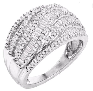 Womens 14K White Gold Finish Size 7 Ring - Picture 1 of 13