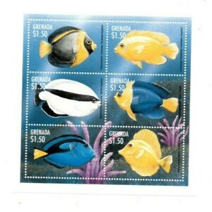  Grenada - 1997 - Fish - Sheet Of 6 - MNH