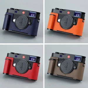 Half Case For Leica M11 Leather Metal Insert Camera Cover Handmade New - Picture 1 of 24