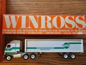 Winross Wooster Motor Ways Semi Tractor Trailer 1:64 Diecast Truck - Bild 1 von 1