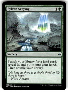 Sylvan Scrying Battle for Zendikar Regular MTG NM - Picture 1 of 2