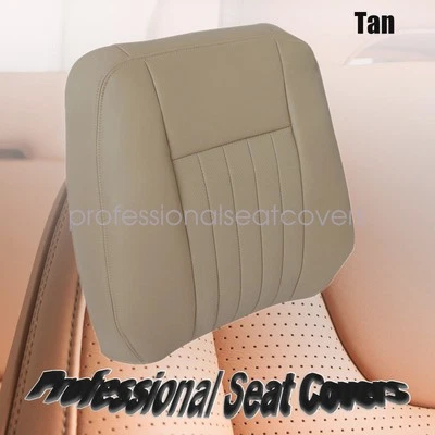 For Lincoln Navigator 03-06 Front Driver Top Perforated Leather Seat Cover Tan - Image 1 of 4