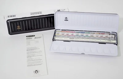 Feinste Künstler Aquarellfarben 12x1/2 Näpfchen Schmincke Horadam Aquarell 74656