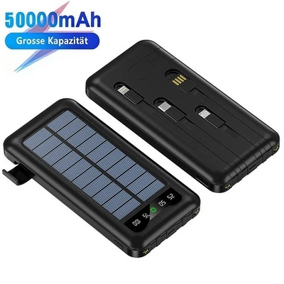 90000mAh Solar Power BankTragbar Externer Batterie Ladegerät für alle Handy DE - Bild 1 von 4