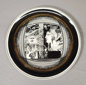 Sunshine Art Teller, ungarischer Künstler Endre Szasz/Hollohaza Porzellan, 8" D, sehr guter Zustand - Bild 1 von 6