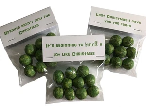 Chocolate Sprout Novelty Gift Stocking Filler Christmas Secret Santa Fun Kids Pa - Imagen 1 de 2