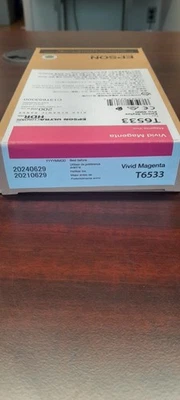 Epson T6533 VIVID MAGENTA ULTRACHROME HDR INK PRO 4900 200 ml caducado 29/06/2024 Foto 1 de 2