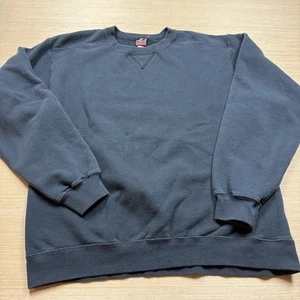 Vintage 90s Faded Black Crew Neck Sweatshirt Pro Spirit Large Men’s V Stitch - Picture 1 of 10