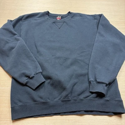 Vintage 90s Faded Black Crew Neck Sweatshirt Pro Spirit Large Men’s V Stitch - Image 1 of 4