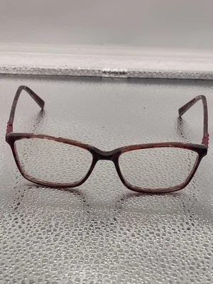 Monturas de gafas Ellen Tracy MONTERREY vino mármol ojo de gato borde completo 52-15-135 5 Foto 1 de 4