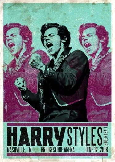 Harry Styles - Nashville -  A4 Mini Print/Poster - Image 1 of 1