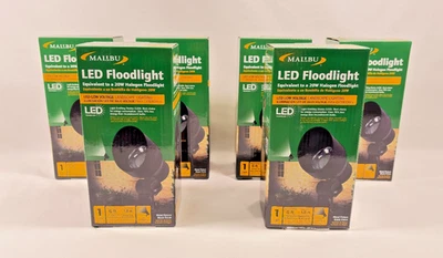 Malibu Low Voltage Floodlights LED Landscape Lighting 6W Garden 6 Pack - Image 1 of 4