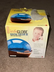 Olympia Info Globe Digital Caller ID With Real Time Clock OL3000 NEW OPEN BOX - Zdjęcie 1 z 4