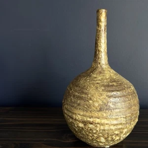 Vintage Joanna Price Signed Studio Pottery Vase 1960's Long Neck 11" Tall - Picture 1 of 14