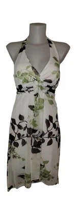 Y2k 90s Womens White Floral Babydoll Fairy Coquette Grunge Whimsigoth Dress Sz S - Image 1 of 3