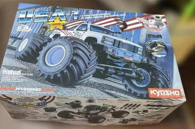 Kyosho USA-1 Engine Powered 4WD Monster Truc GP Nitro 1:8 Scale 34257D Ready Set - Image 1 of 4