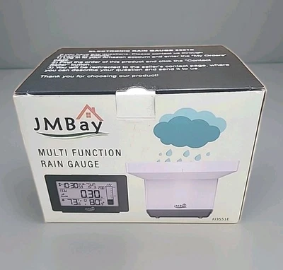 Pluviómetro digital inalámbrico con termómetro, colector de lluvia autovaciable Foto 1 de 3