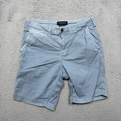 American Eagle Shorts Mens 30 Slim Fit Blue Chino Stretch Cotton Preppy - Image 1 of 4