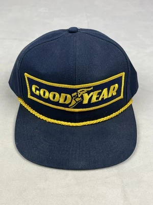 Vtg Goodyear Racing Tires Trucker Snap back Hat Cap Nascar K-Products USA - Image 1 of 4
