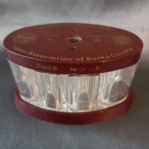 Vtg Rare Coin Bank WITH KEY First Federal Savings & Loan Bucks County PA Bristol - Picture 1 of 7