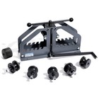 Uimoso Tube Roller Bender Max 1-1/2" Manual Tube Pipe Roller Bender with 6 Dies