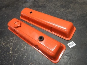 pr 69 70 SB CHEVY TIN VALVE COVERS 307 350 400 CHEVELLE CAMARO NOVE SS 300HP L48 - Picture 1 of 11