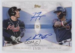 2021 Topps On Demand Dynamic Duals Blue /25 Freddie Freeman #20-A Rookie Auto RC - Picture 1 of 3