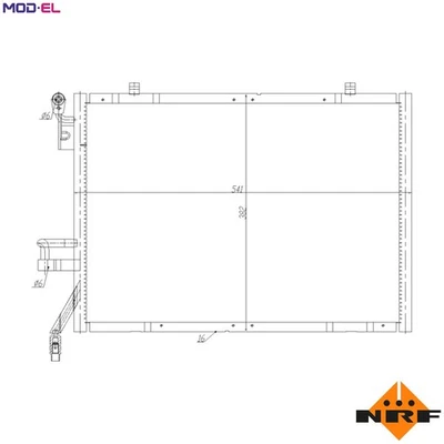 CONDENSER AIR CONDITIONING 350483 FOR FORD TRANSIT/COURIER/B460/Box/Body/MPV - Image 1 of 4
