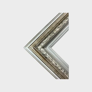 24 X 30 In Stock-Classic style wood picture frame, brushed silver, silver leaf - Picture 1 of 11