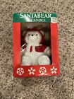 Vintage 1987 Dayton Hudson Santa Bear Candle 6" In Box