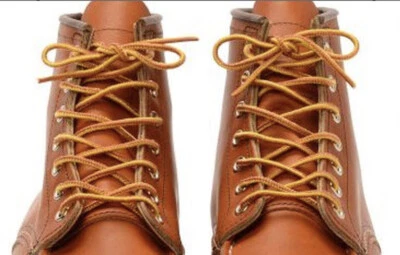 2 pares de cordones para botas de trabajo KIWI fuertes bronceado dorado 72" para 9+ ojales Foto 1 de 3