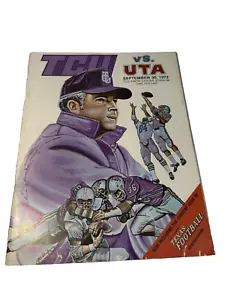 September 1972 football program TCU Horned Frogs VS UTA magazine - Picture 1 of 8