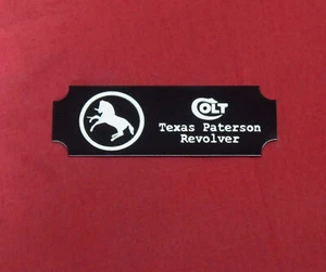 Colt Firearms Texas Paterson Display Case Plaque - Picture 1 of 2
