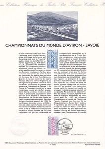 Document philatélique 1er jour 29- 1997 Championnat du Monde d'Aviron Savoie - Imagen 1 de 1
