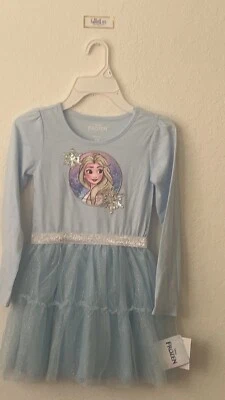 NWT~ Sizes 6X Disney Frozen 2 Elsa Dress Up, the Snow Queen Elsa Costume Blue - Image 1 of 3