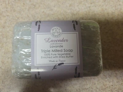 MADE IN FRANCE BISOUS de PROVENCE Triple Milled Bar Soap Trader Joe's Lavender - Image 1 of 4