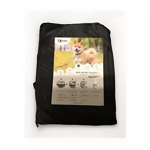 Siedihit Pop Up Playpen Foldable Portable Pet Kennel Small Gray OB - Picture 1 of 1