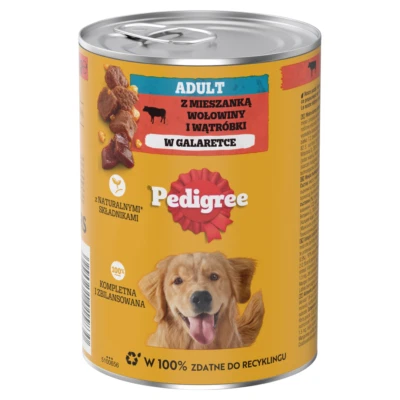 Pedigree Nassfutter Mit Rind in Gelee 400g Für Erwachsene Hunde - Bild 1 von 4
